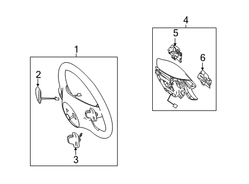 Steering Wheel Diagram for 204-460-27-03-9E84