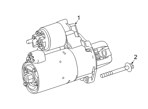 2015 Mercedes-Benz S550 Starter, Electrical Diagram 1