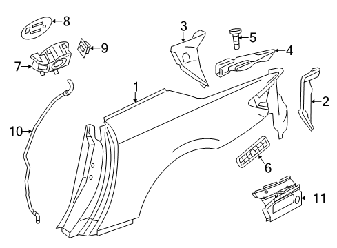 2015 Mercedes-Benz SL65 AMG Fuel Door, Electrical Diagram