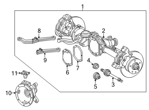 Axle Assembly Diagram for 006-015-182