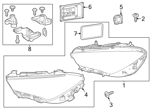 2021 Mercedes-Benz CLA35 AMG Headlamps, Electrical Diagram 2