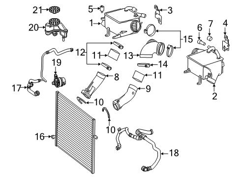 2018 Mercedes-Benz S65 AMG Intercooler Diagram 1