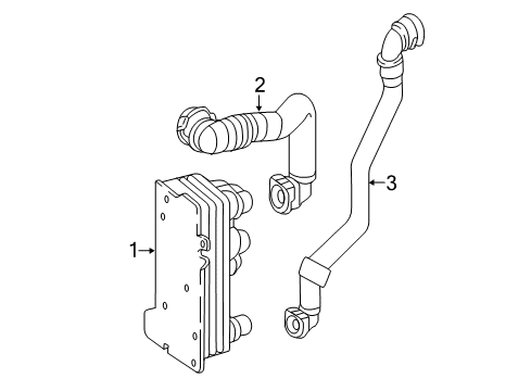 2019 Mercedes-Benz GLC350e Oil Cooler  Diagram