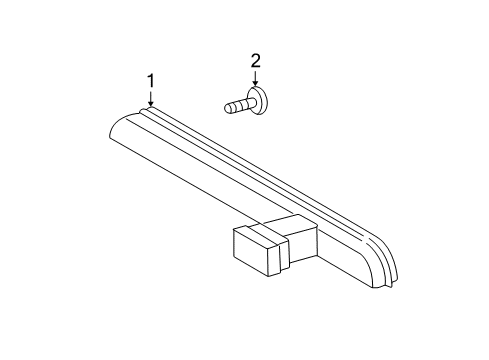 High Mount Lamp Diagram for 203-820-15-56