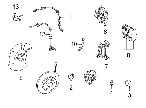 2006 Mercedes-Benz C350 Anti-Lock Brakes Diagram 3