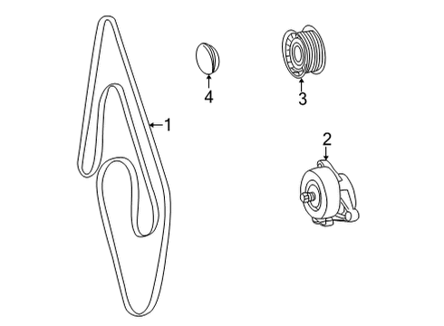 2006 Mercedes-Benz G500 Belts & Pulleys, Cooling Diagram