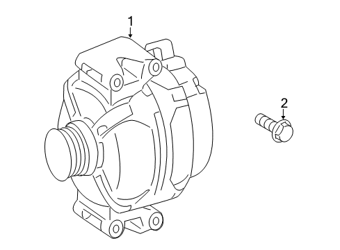 2007 Mercedes-Benz CL550 Alternator Diagram 2