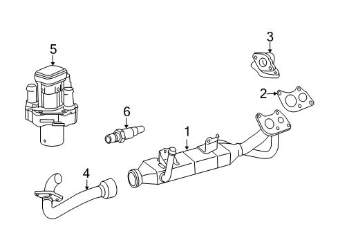 2009 Mercedes-Benz E320 EGR System, Emission Diagram