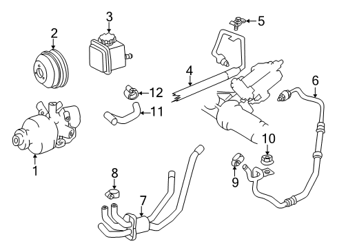 Pressure Hose Clamp Diagram for 001-995-20-65