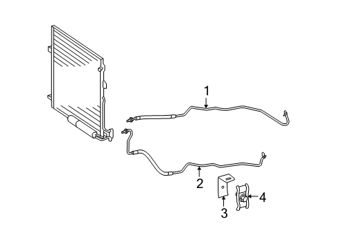 2008 Mercedes-Benz GL550 Trans Oil Cooler Diagram