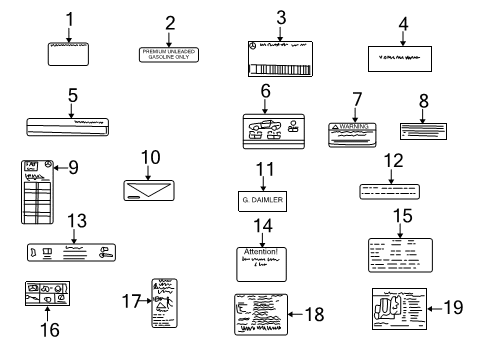 2002 Mercedes-Benz SLK230 Information Labels