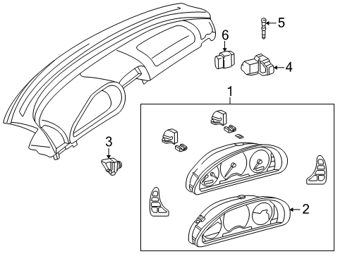 Cluster Assembly Diagram for 208-540-62-11