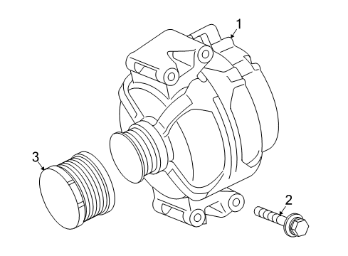 2022 Mercedes-Benz GLC300 Alternator Diagram 3