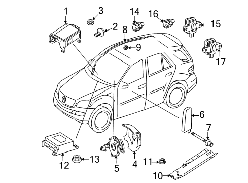 Pressure Sensor Diagram for 164-870-01-58