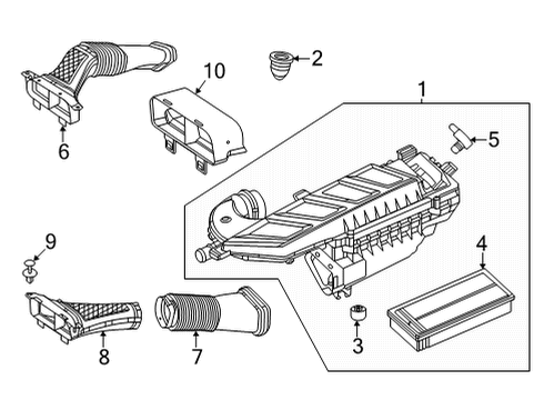 2020 Mercedes-Benz GLE580 Air Intake