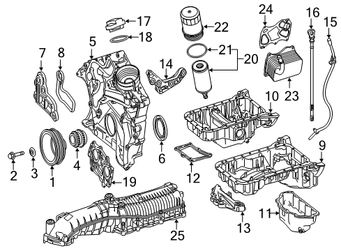 Intake Manifold Diagram for 276-090-04-42