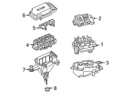 2022 Mercedes-Benz GLE63 AMG S Fuse & Relay Diagram 1