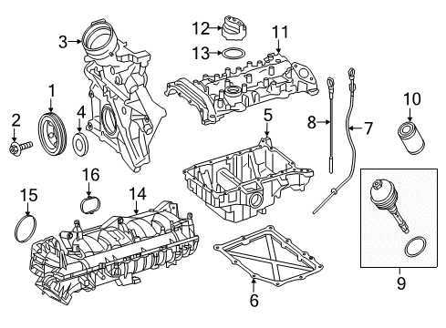 2017 Mercedes-Benz GLC300 Intake Manifold