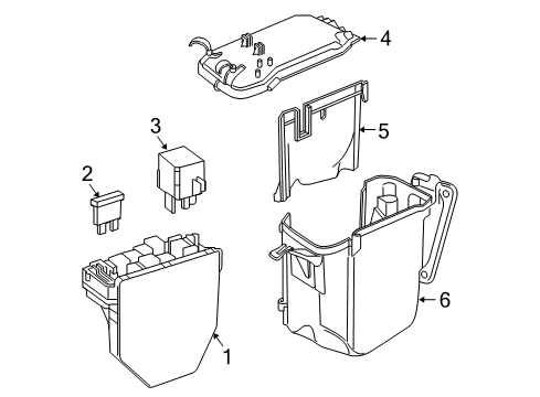 2011 Mercedes-Benz GLK350 Fuse & Relay Diagram 1