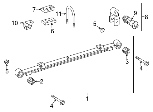 Lower Control Arm Nut Diagram for 000000-005426