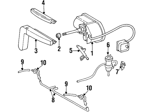 Hose Connector Diagram for 201-869-01-24