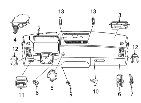 CONTROL UNIT, COMPLETE Diagram for 223-900-25-34