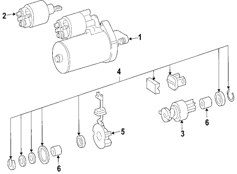 Starter Diagram for 006-151-60-01-83