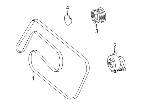 2005 Mercedes-Benz C320 Belts & Pulleys, Cooling Diagram 2