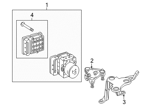 2016 Mercedes-Benz E550 ABS Components, Electrical Diagram