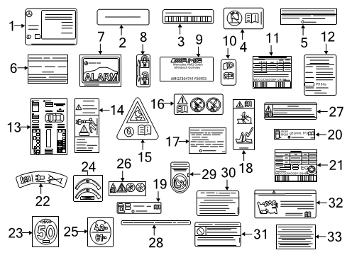 Caution Label Diagram for 164-584-02-13