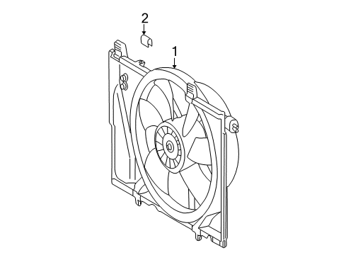 2007 Mercedes-Benz SL600 Cooling System, Radiator, Water Pump, Cooling Fan Diagram 1