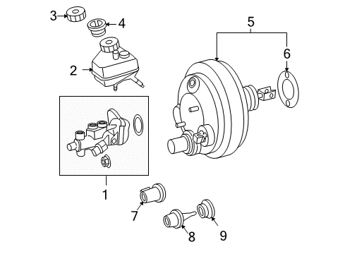 2007 Mercedes-Benz SLK55 AMG Anti-Lock Brakes Diagram 1