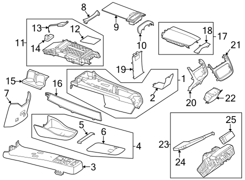 Front Trim Diagram for 297-680-92-06-8T92