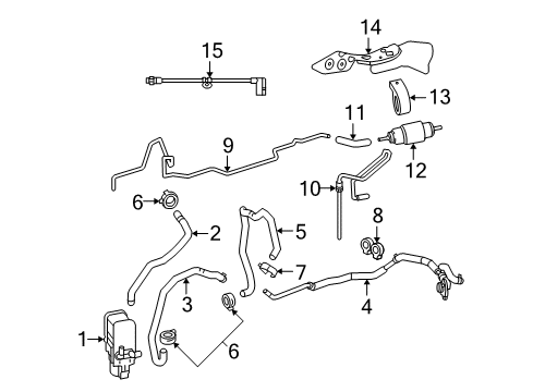 2012 Mercedes-Benz E63 AMG A/C Evaporator & Heater Components Diagram 3