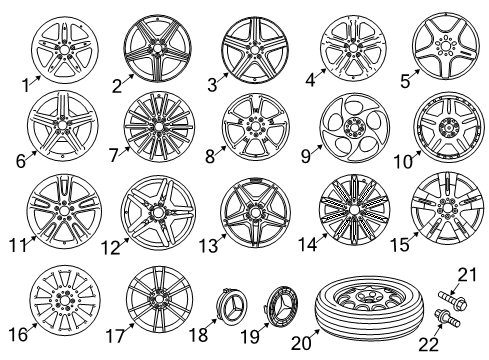 Wheel Diagram for 230-401-59-02