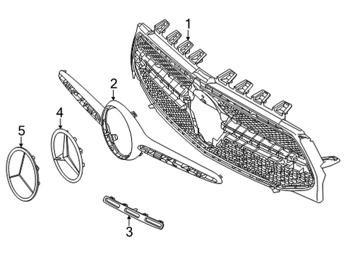 Grille Assembly Diagram for 247-880-53-06