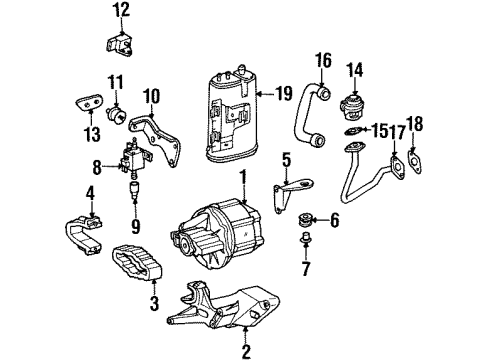 Support Bracket Grommet Diagram for 102-997-00-81