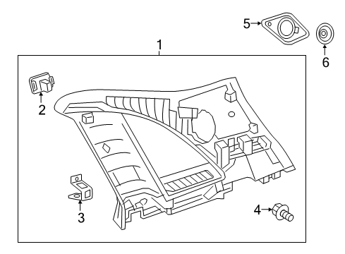 Upper Quarter Trim Diagram for 246-690-15-00-9H68