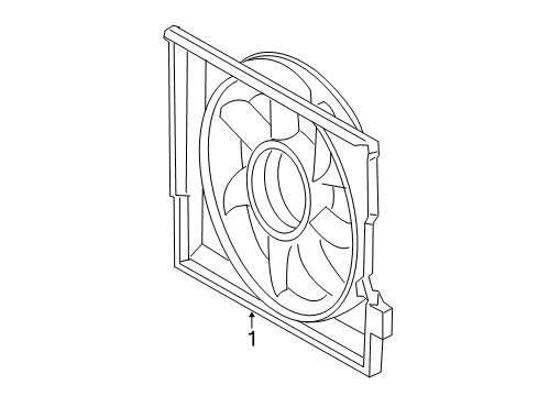 2014 Mercedes-Benz C63 AMG Cooling System, Radiator, Water Pump, Cooling Fan Diagram 1