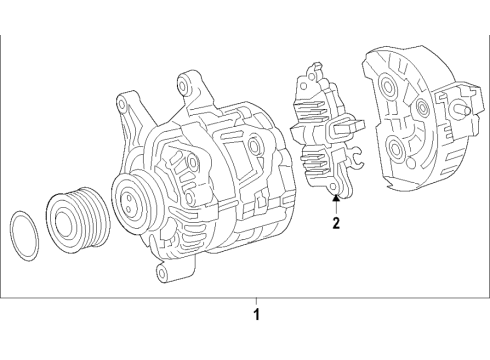 2021 Mercedes-Benz GLA35 AMG Alternator Diagram 1