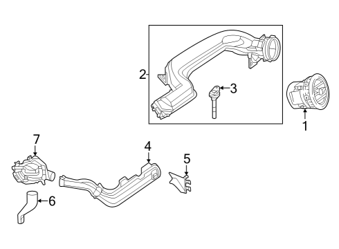 2022 Mercedes-Benz SL55 AMG Ducts Diagram