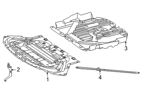 2018 Mercedes-Benz AMG GT Splash Shields Diagram