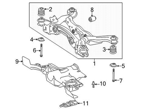 2023 Mercedes-Benz GLA250 Suspension Mounting  Diagram 2