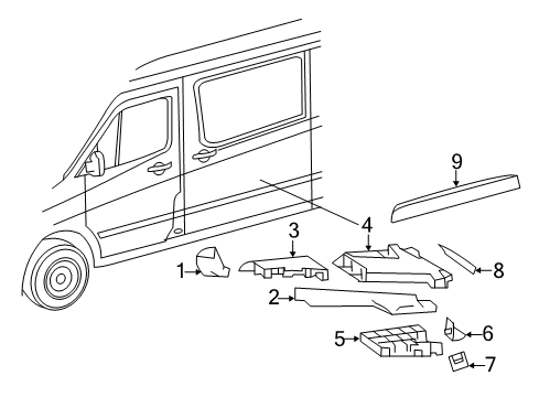 2018 Mercedes-Benz Sprinter 2500 Ducts Diagram 3