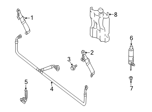 Nozzle Bolt Diagram for 003-990-84-97-64