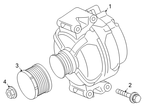 2019 Mercedes-Benz GLC350e Alternator