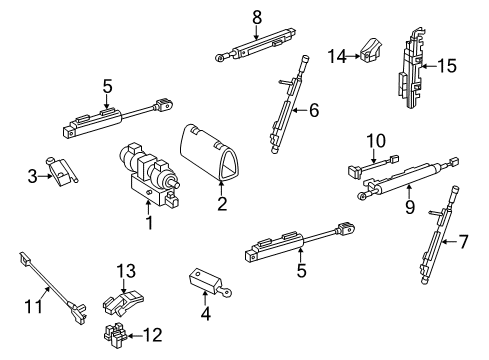 2015 Mercedes-Benz SL63 AMG Motor & Components Diagram