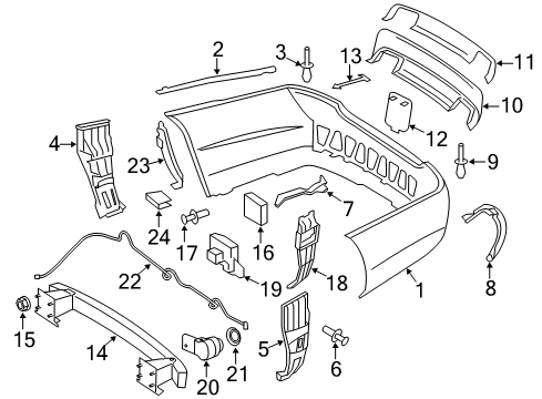 2007 Mercedes-Benz S550 Parking Aid Diagram 3