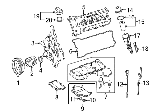 Oil Filter Housing Diagram for 156-180-04-10