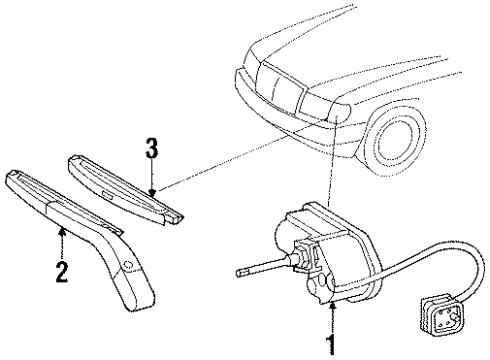 1994 Mercedes-Benz E320 Washer Components, Electrical Diagram 2